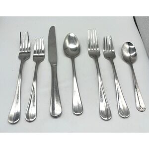 Wallace 18/10 Flatware Silverware Set 7 Pieces Forks Knives Spoons